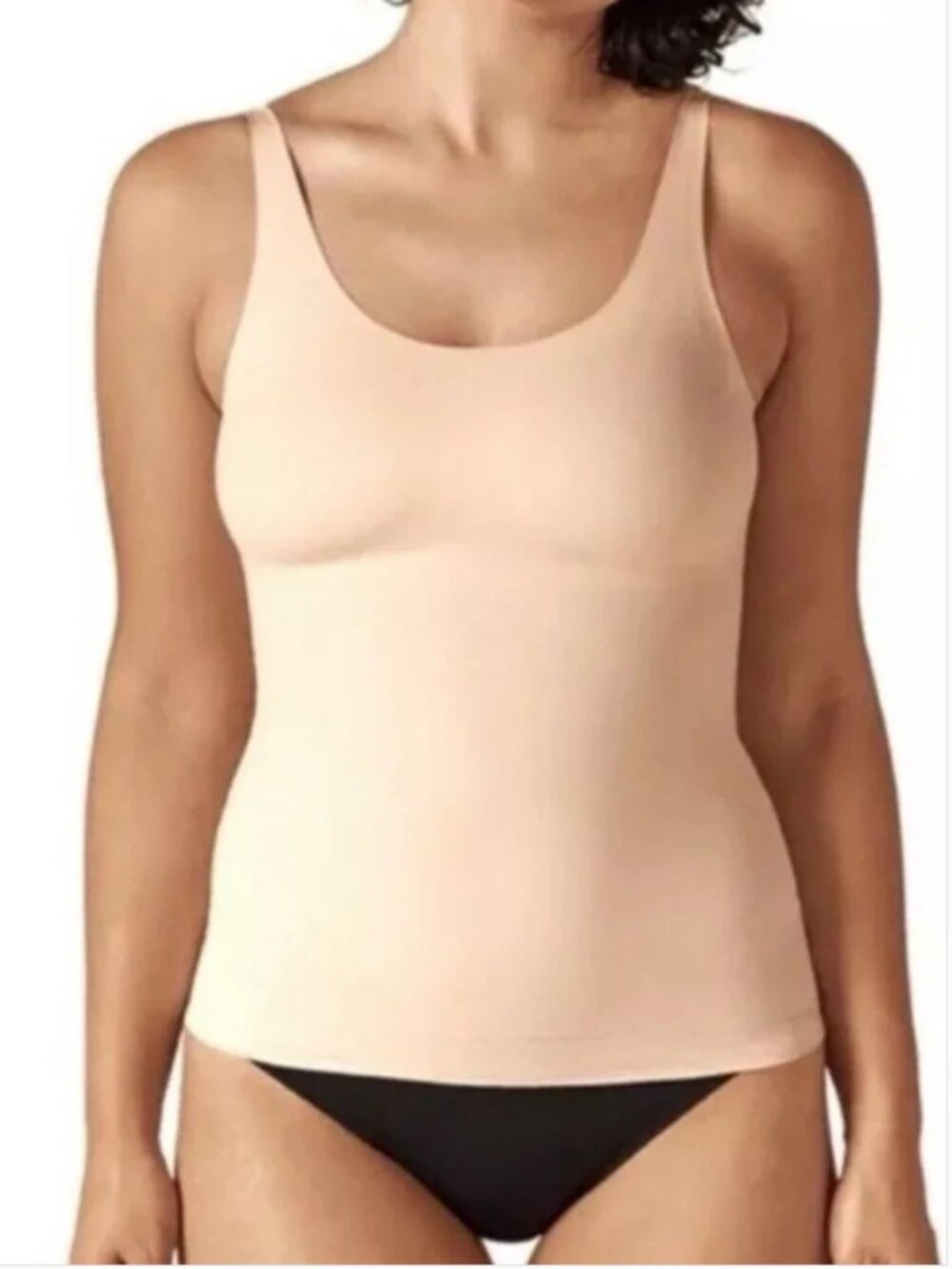 Rubby Ribbon Second Skin Cami In Beige Creme size M